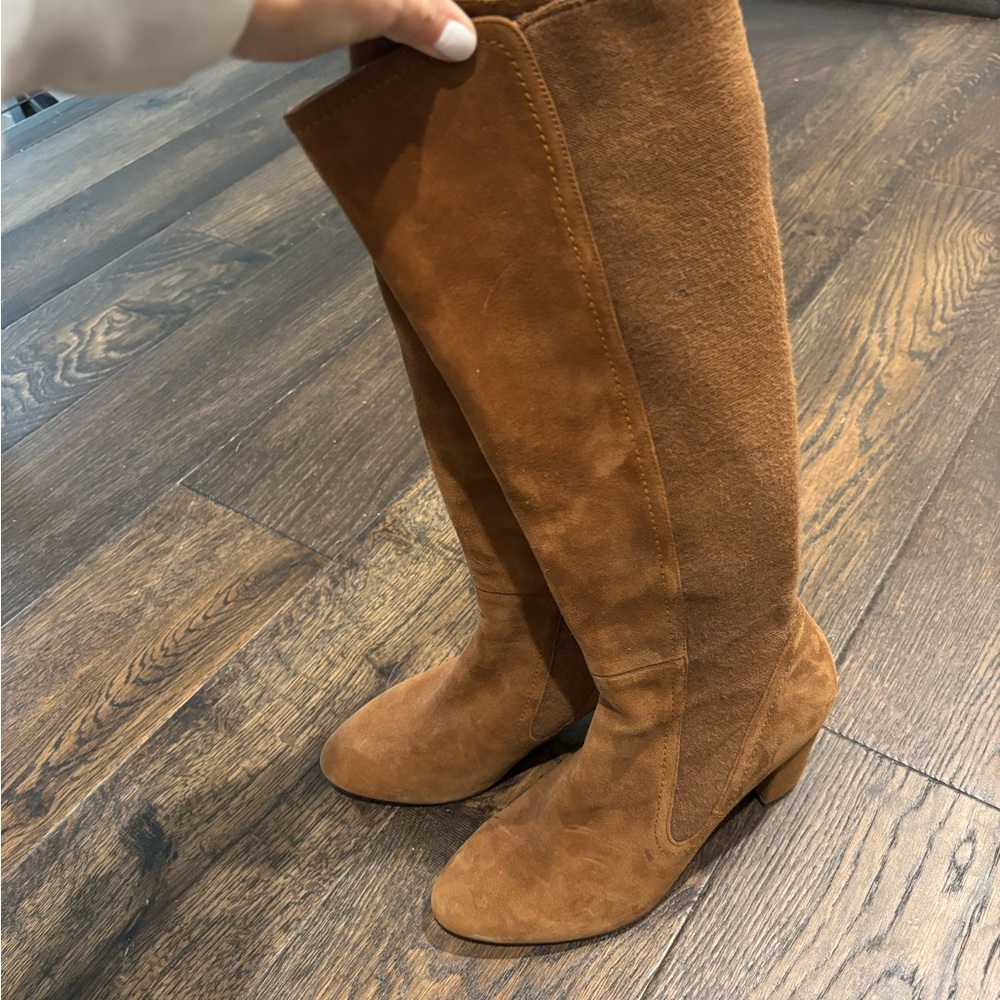 Stuart Weitzman Brown Suede Boots, Size 8